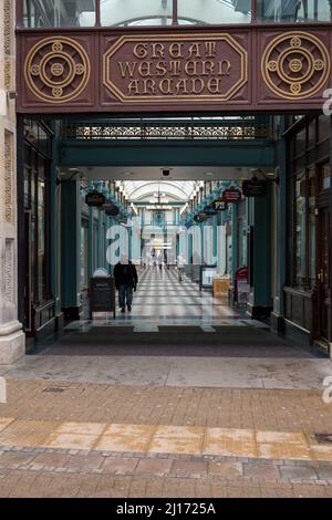 Great Western Arcade in Birmingham City Centre Stock Photo