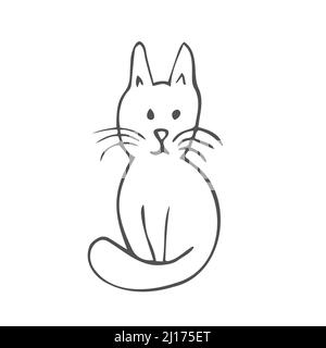 cat hand drawing