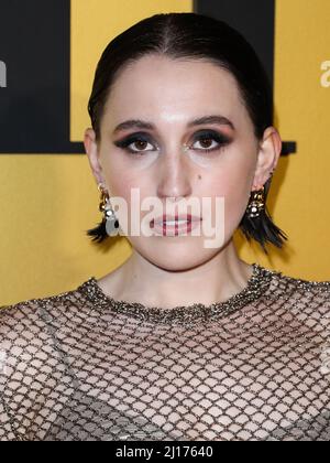 HOLLYWOOD, LOS ANGELES, CALIFORNIA, USA - MARCH 22: Harley Quinn Smith arrives at the Vanities Party: A Night For Young Hollywood Hosted by Vanity Fair held at Musso and Frank Grill on March 22, 2022 in Hollywood, Los Angeles, California, United States. (Photo by Xavier Collin/Image Press Agency/Sipa USA) Stock Photo