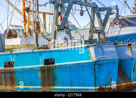 detail of an old fishing boat Stock Photo