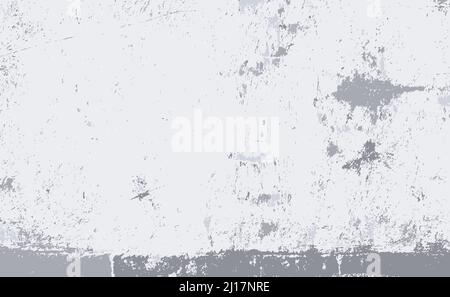 Light cement plastered wall with weathered spots. Vector background Stock Vector