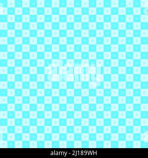 Plaid fabric textile blue polka dot icons element decoration pattern seamless abstract background wallpaper vector illustration Stock Vector