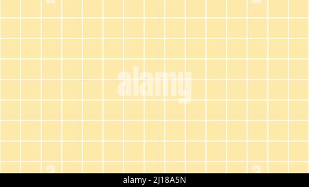 Colored paper texture with cells. Sheet background for notepad and notebook with square lines. Page pattern in cute kawaii style. retro vintage 70s Stock Vector