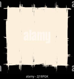 Yellow grunge square frames set Stock Vector