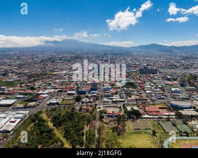 Beautiful aerial view of the main Church of the Merced in San Jose Costa Rica Stock Photo