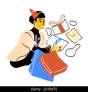 People on shoping Stock Vector