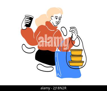People on shoping Stock Vector
