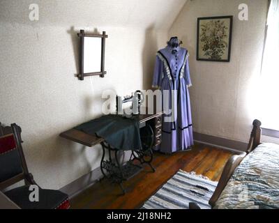 The bedroom of President Harry S. Truman in the Little White House ...