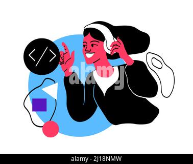 Concept of programming Stock Vector