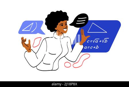 School teacher at work Stock Vector