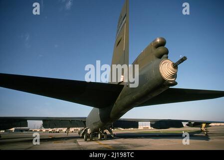 Boeing B-52 Stratofortress Long Range Jet Bomber built by Boeing in the USA. Stock Photo