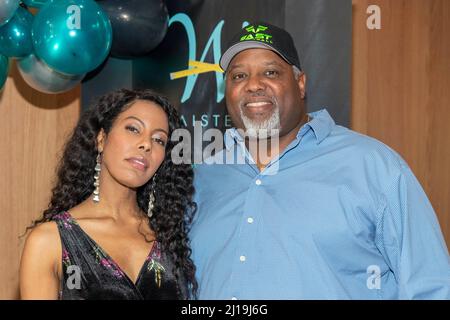 Pasadena, California, USA. 23rd Mar, 2022. Camille Calvin, Ed Blount attend  Grand Opening and Ribbon cutting at Waisted Laser Lipo Spa and Medical  Weight Loss Boutique at Waisted LLC in Pasadena, CA
