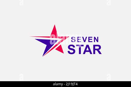 star logo with arrow logo design vector usable for delivery logo, astronomy , space, business Stock Vector