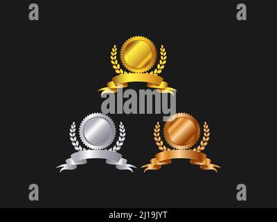 1st 2nd 3rd medal first place second third award winner badge guarantee ...