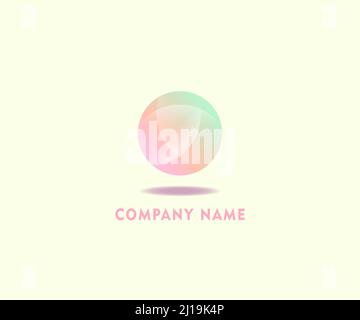 Abstract business logo. Corporate identity design elements. Network connect, integrate, grow concepts. Science technology, health and medical, market Stock Vector