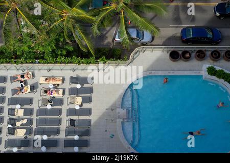 Scenic impressions from renowned Honolulu, Oahu HI Stock Photo