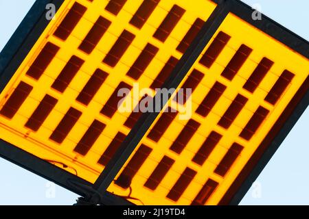 Solar cell, close-up Stock Photo