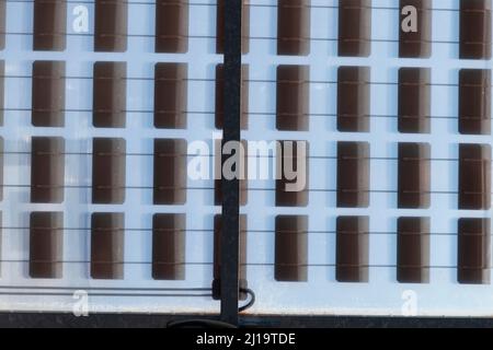 Solar cell, close-up Stock Photo