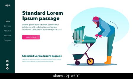 Childcare cheap vector pram