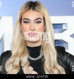 Megan Bolton attends the UK special screening of 'Ambulance' in London Stock Photo