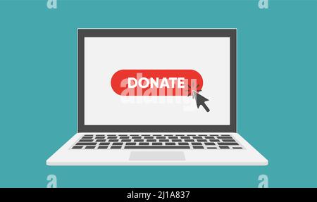 Donate Buttons Set. Help Icon Donation concept Stock Vector