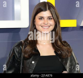 Elle Edwards attends the UK special screening of 'Ambulance' in London Stock Photo