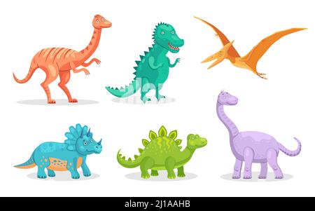 Cartoon Dinosaur. Cartoon Cute Baby Dino Triceratops Prehistoric Wild  Animals Brontosaurus Isolated Dinosaurs Vector Ilustração do Vetor -  Ilustração de fantasia, extinto: 144890330