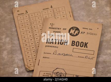 1952 to 1953 Ration Book Stock Photo - Alamy
