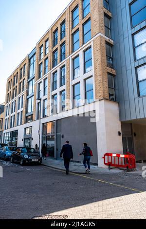 Kingston-Upon-Thames, Kingston London UK, March 23 2022, Modern Development Of Apartments In A Residential Block Stock Photo