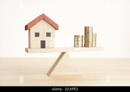 Property investment concept. House mortgage. Home prices. Real estate market Stock Photo