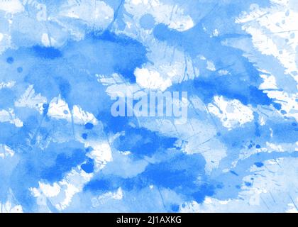 Splashes of color on the sheet Stock Photo