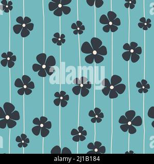 Seamless bright floral pattern. Great for fabric, textile. Vector illustration Stock Vector