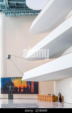 sputnik 1 satellite replica in the reception of the United Nations ...