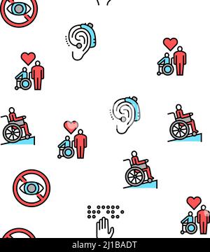 Braille graphic seamless vector pattern. Simple background with black ...