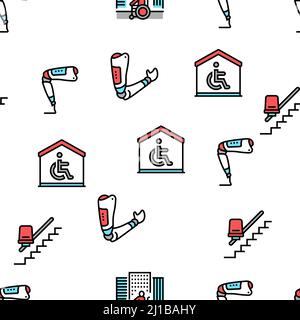 Braille graphic seamless vector pattern. Simple background with black ...
