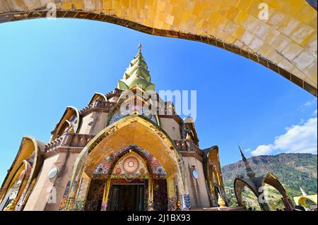 Main Pagoda of Wat Pha Sorn Kaew in Phetchabun Province Stock Photo