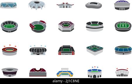 Set group desings stadium vector illustration Stock Vector Image & Art ...
