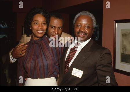 **FILE PHOTO** Scoey Mitchell Has Passed Away. Ketty Lester, Scoey Mitchell and Art Evans Circa 1980's Credit: Ralph Dominguez/MediaPunch Stock Photo