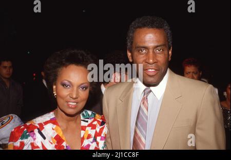 **FILE PHOTO** Scoey Mitchell Has Passed Away. Claire T. Thomas and Scoey Mitchell Circa 1980's Credit: Ralph Dominguez/MediaPunch Stock Photo