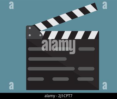 movie clapper board vector illustration Stock Vector