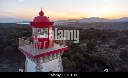 Le phare de Cap Leucate Stock Photo