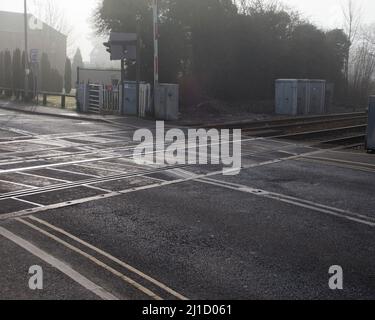 Foggy morning in Beverley Stock Photo