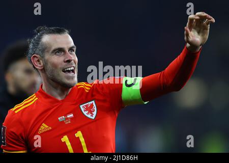 Cardiff, UK. 24th Mar, 2022. Gareth Bale (Wales no 11 )

