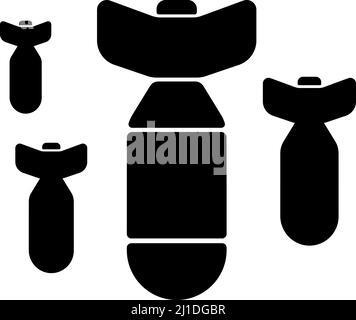 War ( missile , bomb ) vector icon illustration Stock Vector