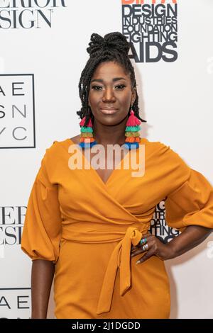 New York, USA. 24th Mar, 2022. Amber Iman attends DIFFA BY DESIGN fundraising event Center 415 in New York on March 24, 2022. (Photo by Lev Radin/Sipa USA) Credit: Sipa USA/Alamy Live News Stock Photo