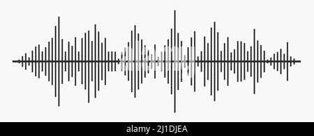 Waves of the equalizer isolated on background. EQ Vector Stock Vector
