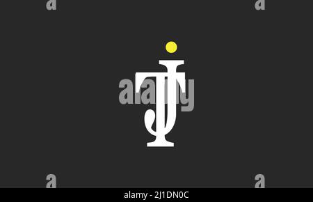 Alphabet letters Initials Monogram logo TJ, JT, T and J Stock Vector