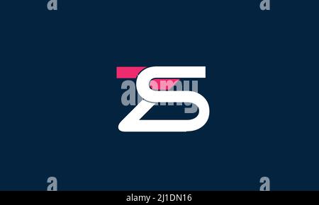 Alphabet letters Initials Monogram logo ZS, SZ, Z and S Stock Vector