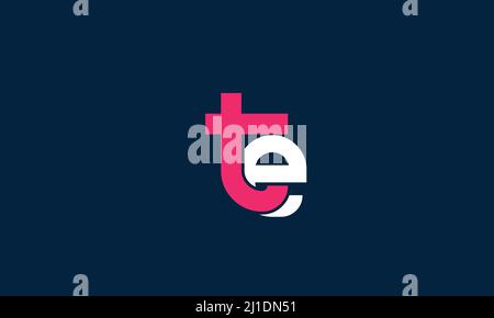 Alphabet letters Initials Monogram logo TE, ET, T and E Stock Vector