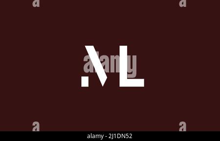 Alphabet letters Initials Monogram logo ML, LM, M and L Stock Vector